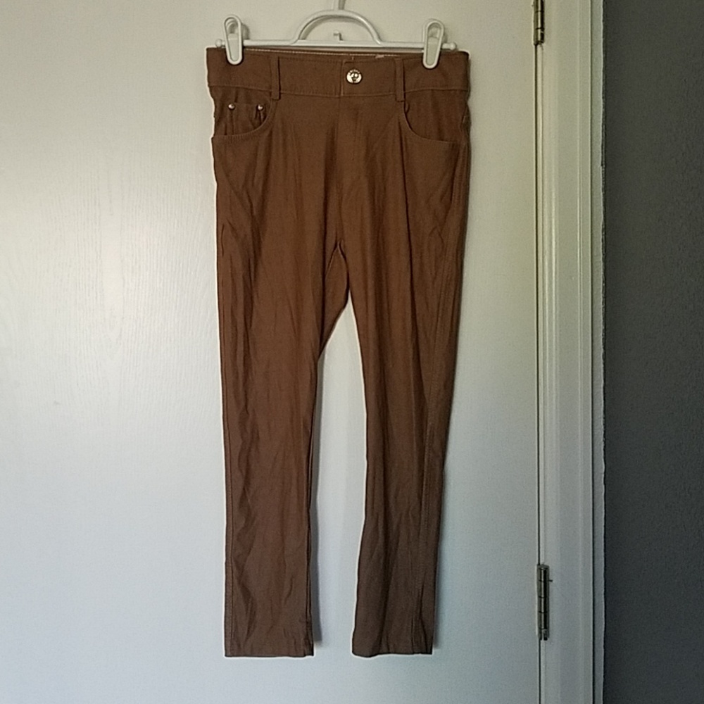 Yelete Stretch Capri Jean Leggings/Jeggings - S/M